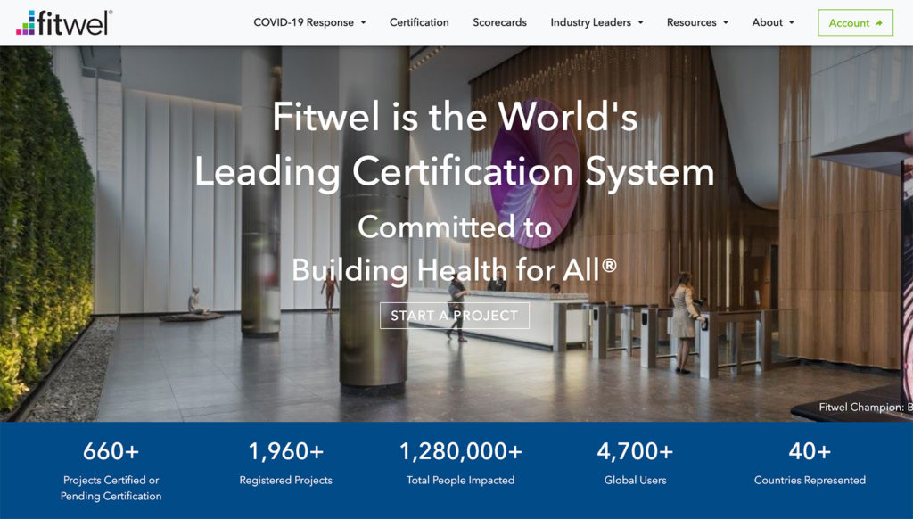 Fitwell healthy building certification system.